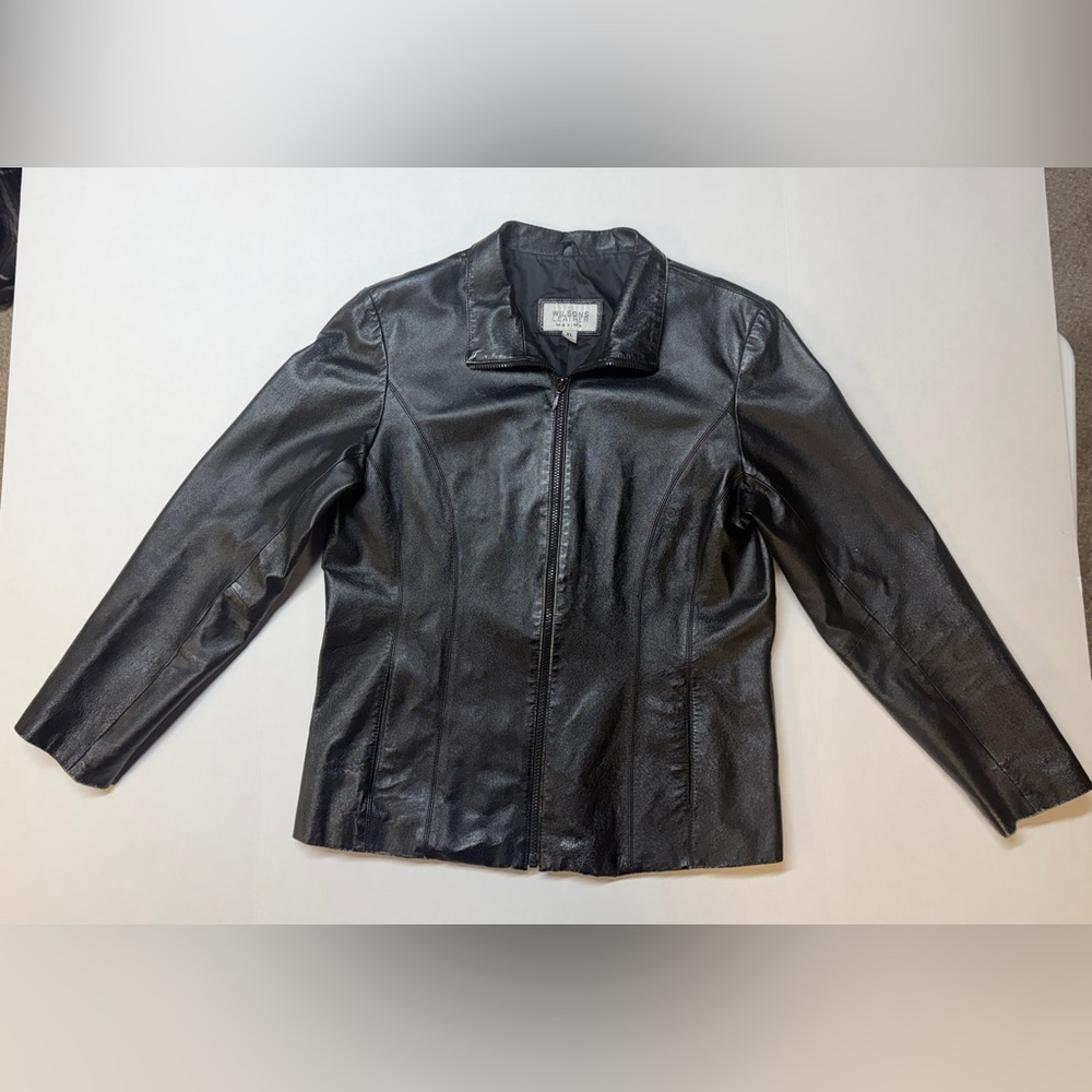 Wilsons Leather Maxima XL Vintage Zip‎ Up Jacket